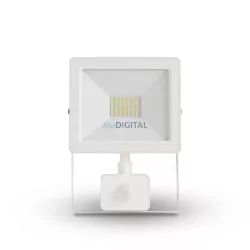   Asalite LED Fehér Reflektor Slim 30W 4500K (2700 lumen) + Mozgásérzékelő Szenzor