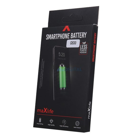 Samsung Galaxy Grand Prime / J3 2016 / J5 akkumulátor, utángyártott, 2600mAh, SM-G530, SM-J320, SM-J500, MaxLife