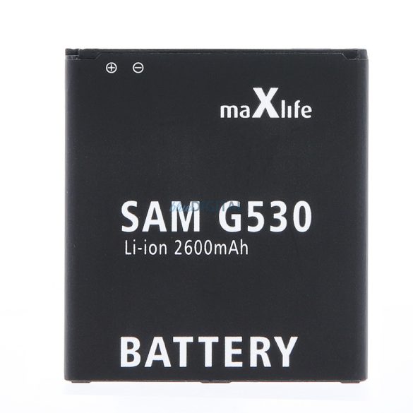 Samsung Galaxy Grand Prime / J3 2016 / J5 akkumulátor, utángyártott, 2600mAh, SM-G530, SM-J320, SM-J500, MaxLife