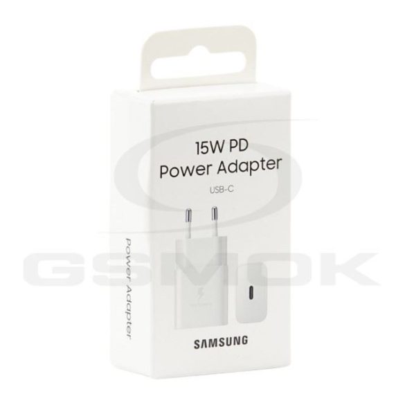 Fali töltő Samsung 15W Ep-T1510Nwegeu Fehér eredeti dobozban