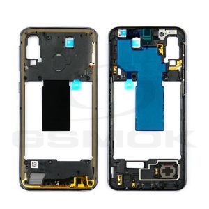 Középső fedél Samsung A405 Galaxy A40 fekete Gh97-22974A Eredeti szervizcsomag