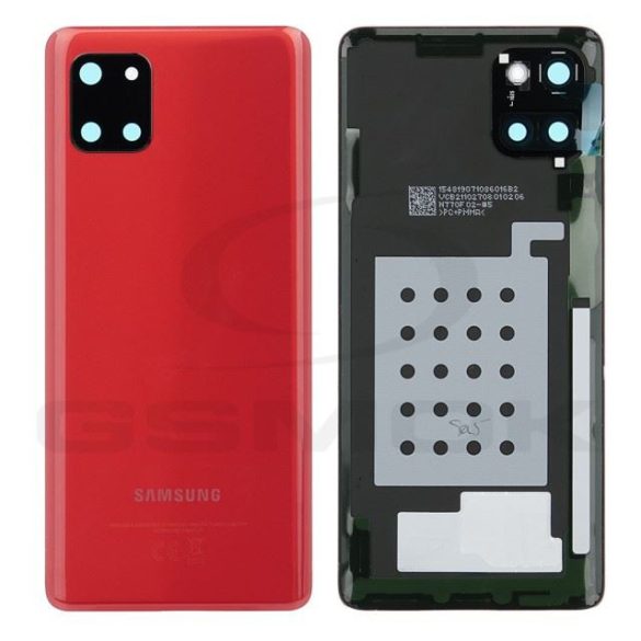 Akkumulátorfedél Samsung N770 Galaxy Note 10 Lite Aura Red Gh82-21972C Eredeti szervizcsomag