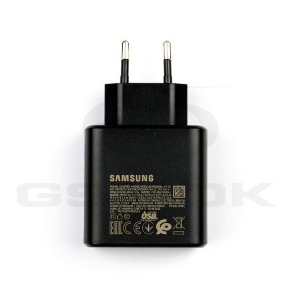 Samsung gyári töltő 1xUSB-C csatlakozóval 45W [Gp-Ptu020Sofbq] fekete