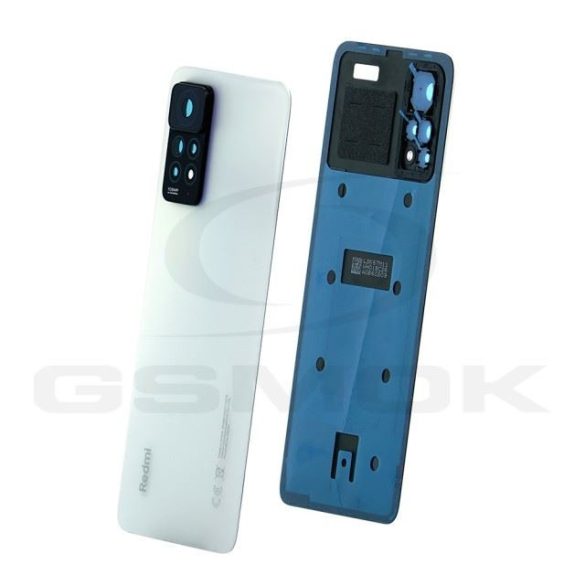 Akkumulátorfedél ház Xiaomi Redmi Note 11 Pro fehér 5600040K6T00 5600040K6S00 eredeti szervizcsomag