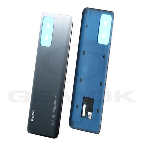 Akkumulátorfedél ház Xiaomi Poco X3 Gt fekete 550500015Y6D eredeti szervizcsomag
