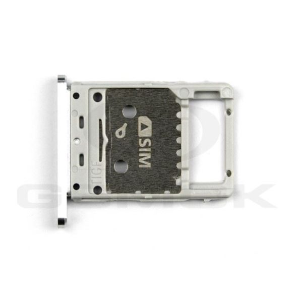Sim kártya és memóriakártya tartó Samsung T970 Galaxy Tab S7 Plus Wifi ezüst Gh98-45679B [Eredeti]