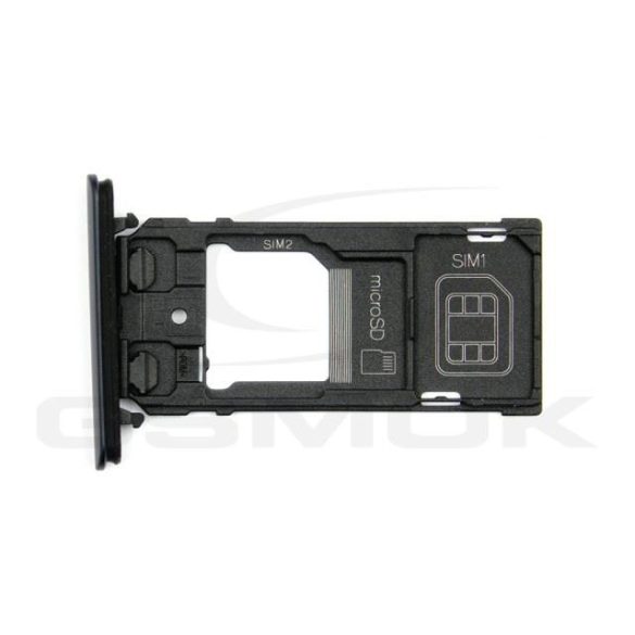 SIM-kártya tartó Sony Xperia Xz2 Compact fekete 1313-0973 [Eredeti]