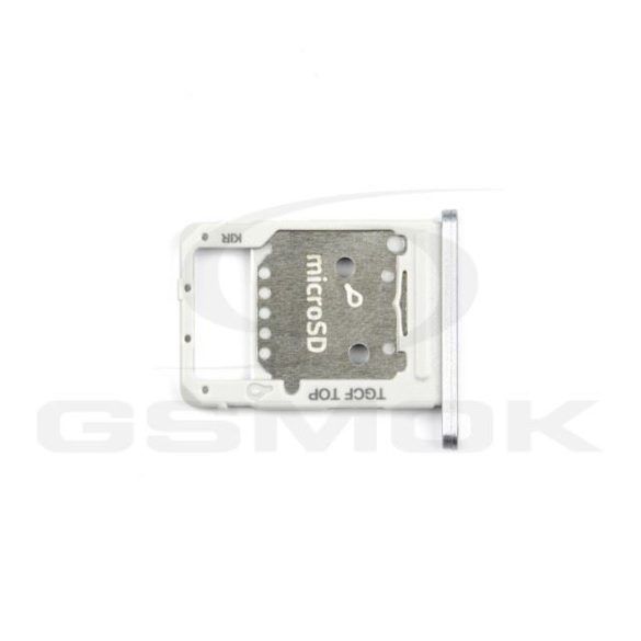 Sim kártya és memóriakártya tartó Samsung T736 Galaxy Tab S7 5G ezüst Gh98-46623B Gh98-46862B [Eredeti]