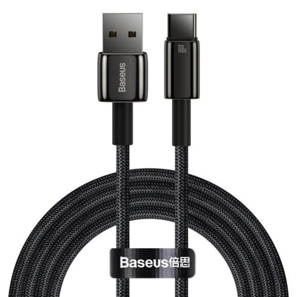 Baseus Tungsten Gold USB-A - Type-C kábel 100W 480Mb/s 2m fekete