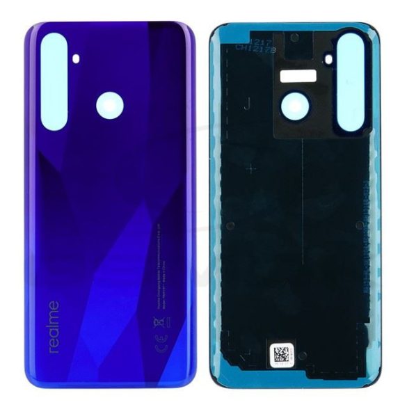 Akkumulátorfedél ház Realme 5 Pro kék 3016237 Eredeti szervizcsomag