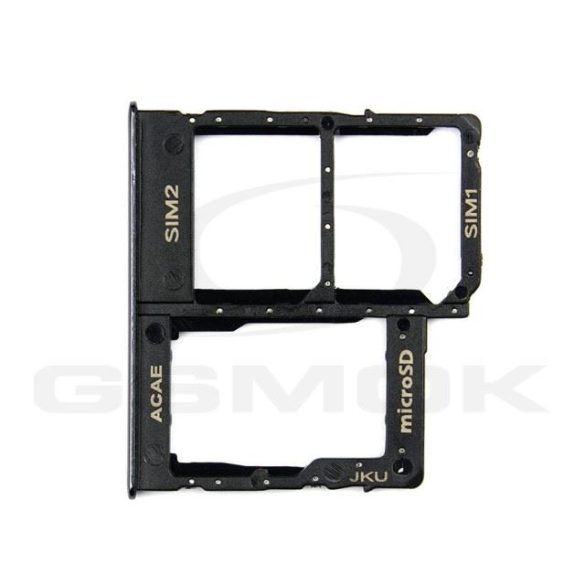 Sim kártya és memóriakártya tartó Samsung A315 Galaxy A31 fekete Gh98-45432A [Eredeti]