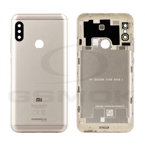 Akkumulátorfedél ház Xiaomi Mi A2 Lite / Redmi 6 Pro arany 560220049033 Eredeti szervizcsomag