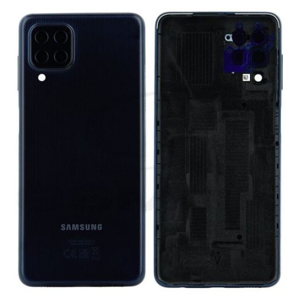 Akkumulátorfedél ház Samsung M225 Galaxy M22 Gh82-26674A fekete eredeti szervizcsomag