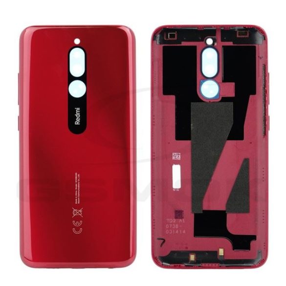 Akkumulátorfedél ház Xiaomi Redmi 8 piros 550500000Z6D eredeti szervizcsomag