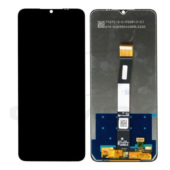 LCD kijelző érintőpanellel (előlapi keret nélkül) Xiaomi Redmi 10C fekete