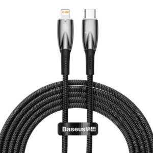 Kábel Baseus Glimmer Usb-C - Lightning Pd 20W 480Mbps 2M fekete