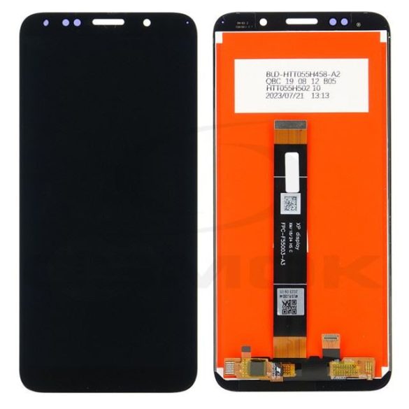 Rmore LCD kijelző érintőpanellel (előlapi keret nélkül) Huawei Y5 2018/Honor 7S [Dra-L02/Dra-L21/Dra-L22/Dra-Lx2] fekete, logó nélkül