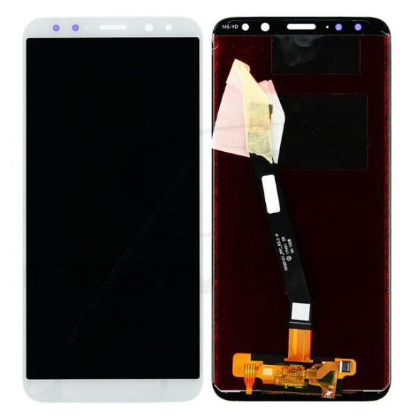 Rmore LCD kijelző érintőpanellel (előlapi keret nélkül) Huawei Mate 10 Lite [Rne-L01/Rne-L21] fehér/arany, logó nélkül