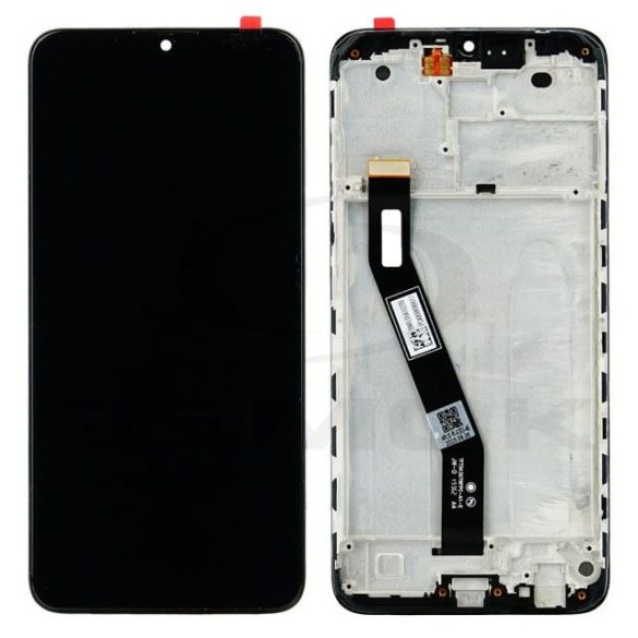 Rmore LCD kijelző érintőpanellel és előlapi kerettel Xiaomi Redmi 8/8A fekete, logó nélkül