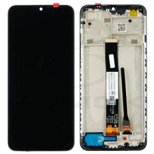 Rmore LCD kijelző érintőpanellel és előlapi kerettel Xiaomi Redmi 9A/9C fekete
