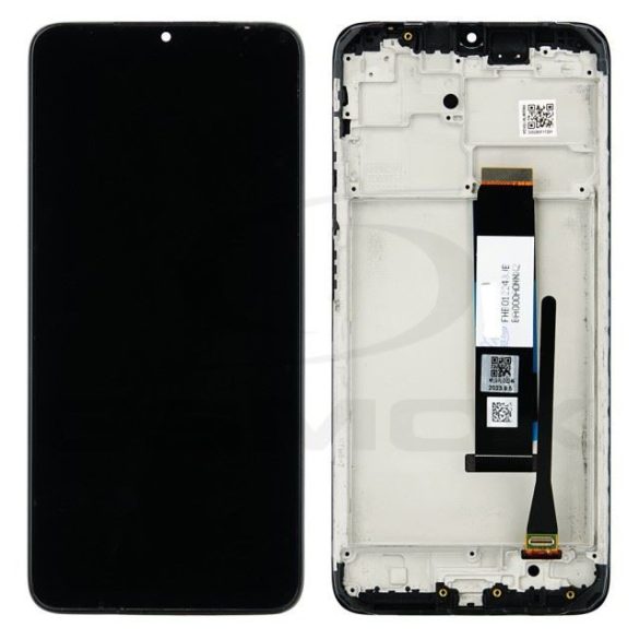 Rmore LCD kijelző érintőpanellel és előlapi kerettel Xiaomi Redmi 9T fekete