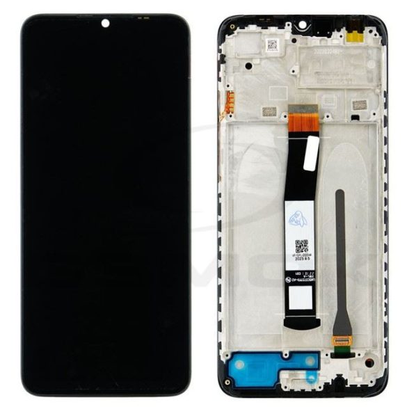 Rmore LCD kijelző érintőpanellel és előlapi kerettel Xiaomi Redmi 10C fekete