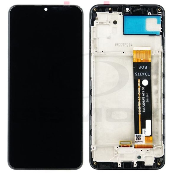 Rmore LCD kijelző érintőpanellel és előlapi kerettel Samsung Galaxy A23 5G fekete