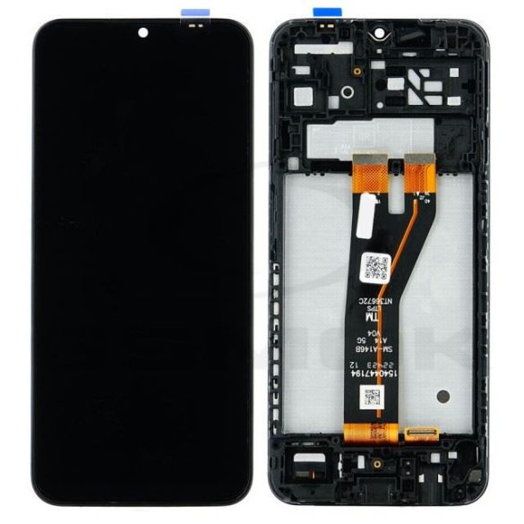 LCD kijelző érintőpanellel és előlapi kerettel Samsung Galaxy A14 5G fekete