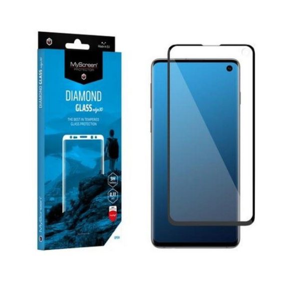 MyScreen Diamond Glass Edge teljes képernyős edzett üveg fekete kerettel Samsung Galaxy S10