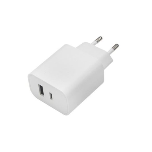 Maxlife Mxtc-06 hálózati töltő USB-A és Type-C bemenettel 30W 3A Pd Fehér