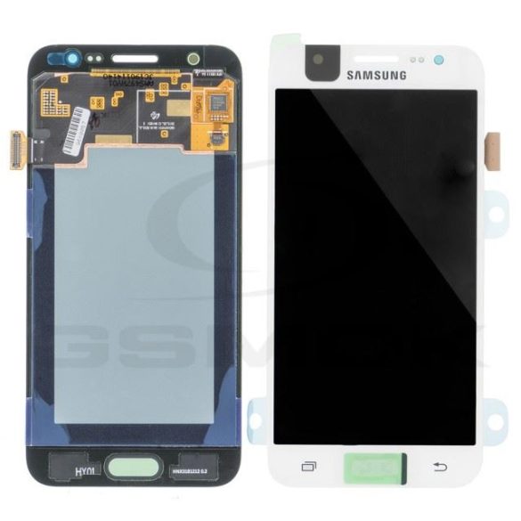LCD kijelző érintőpanellel (előlapi keret nélkül) Samsung Galaxy J5 fehér [Gh97-17667A] (gyári)