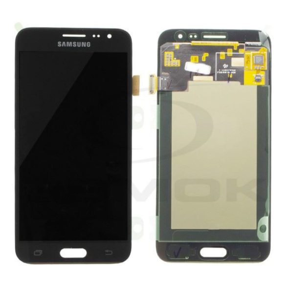 Lcd + érintőkijelző Samsung J320 Galaxy J3 2016 fekete Gh97-18414C Gh97-18748C Eredeti szervizcsomag