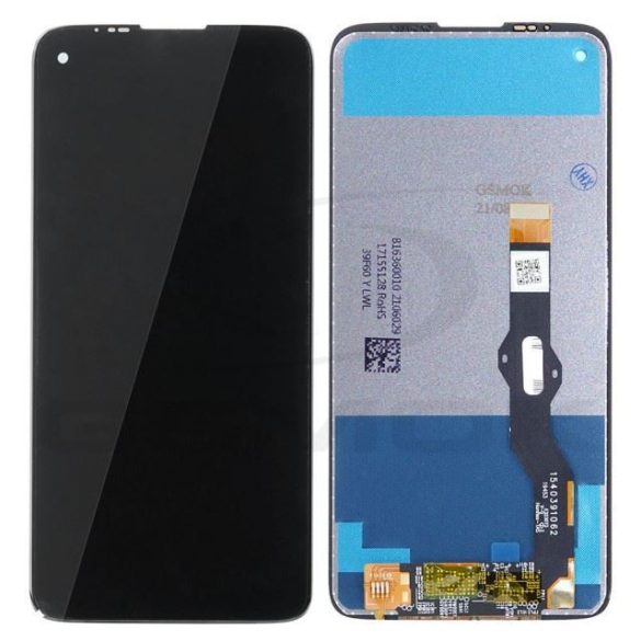 LCD kijelző érintőpanellel (előlapi keret nélkül) Motorola Moto G8 Power fekete