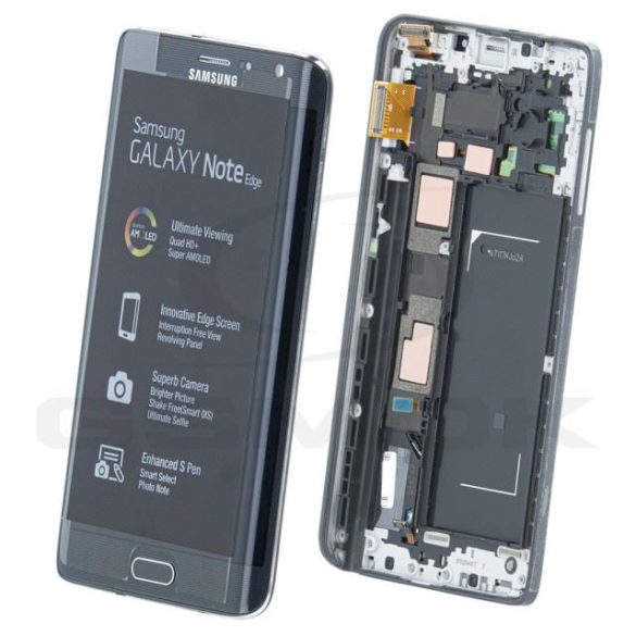 Lcd + érintőkijelző Samsung N915 Galaxy Note Edge fekete Gh97-16636A eredeti szervizcsomag