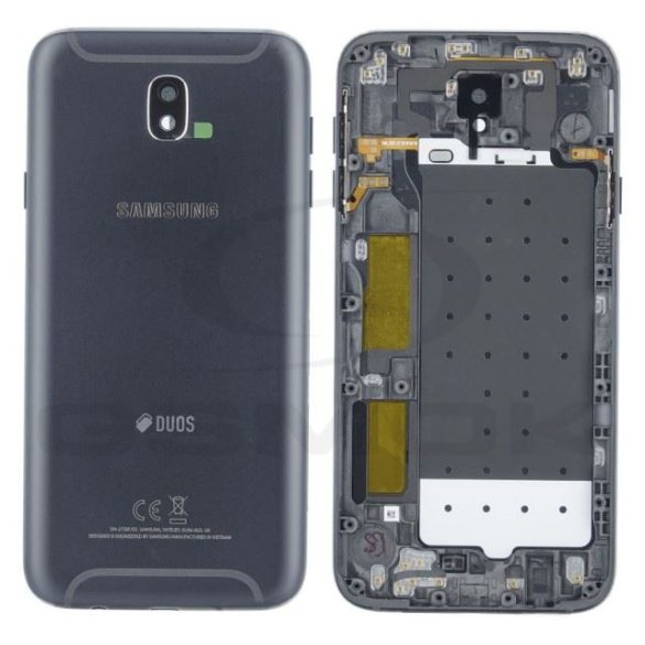 Akkumulátorfedél ház Samsung J730 Galaxy J7 2017 fekete Gh82-14448A Eredeti szervizcsomag
