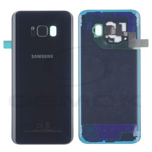 Akkumulátorfedél ház Samsung G955 Galaxy S8 Plus fekete Gh82-14015A Eredeti szervizcsomag