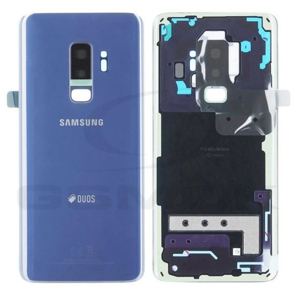 Akkumulátorfedél ház Samsung G965 Galaxy S9 Plus Duos kék Gh82-15660D eredeti szervizcsomag