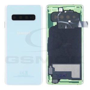 Akkumulátorfedél ház Samsung G973 Galaxy S10 fehér Gh82-18378F eredeti szervizcsomag