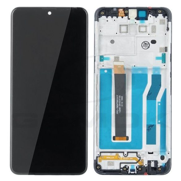 LCD kijelző érintőpanellel és előlapi kerettel LG K50S fekete