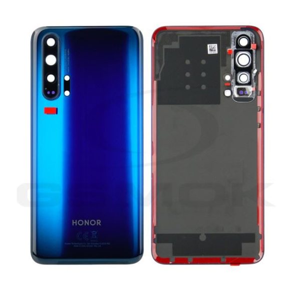 Akkumulátorfedél ház Huawei Honor 20 Pro Phantom kék fényképezőgép objektívvel 02352Vkv eredeti szervizcsomaggal