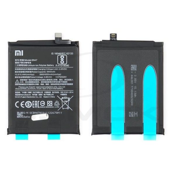 Akkumulátor Xiaomi Mi A2 Lite/ Redmi 6 Pro [Bn47/46Bn47A02085] 4000mAh (gyári)