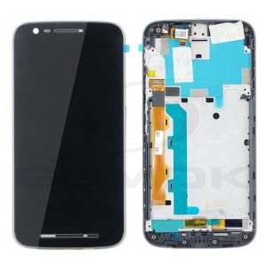 Lcd + érintőkijelző Motorola Moto E3 Power Keret Fekete 5D68C05996 Eredeti szervizcsomaggal