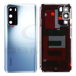 Akkumulátorfedél ház Huawei P40 ezüst Frost 02353Mgf Eredeti szervizcsomag