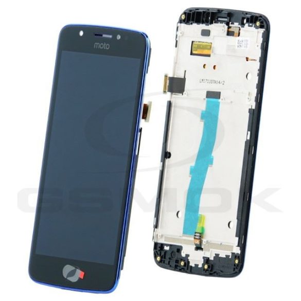LCD kijelző érintőpanellel és előlapi kerettel Motorola Moto E4 kék [5D68C08197] (gyári)