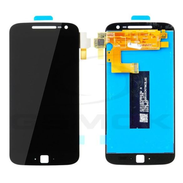 LCD kijelző érintőpanellel (előlapi keret nélkül) Motorola Moto G4 Plus fekete [01018725003W] (gyári)