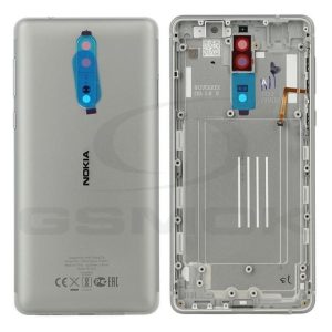 Akkumulátorfedél Nokia 8 acélszürke 20Nb1Sw0010 Eredeti szervizcsomag