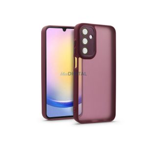 Haffner Variete tok kameravédő lencsevédő üveggel - Samsung SM-A256 Galaxy A25 5G - bíbor