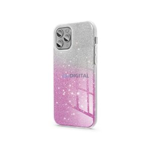 Samsung SM-A356 Galaxy A35 5G szilikon hátlap - Shining - ezüst/rózsaszín
