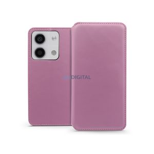 Dual Pocket Flip bőrtok - Xiaomi Redmi Note 13 5G - rózsaszín