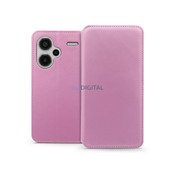 Dual Pocket Flip bőrtok - Xiaomi Redmi Note 13 Pro+ - rózsaszín